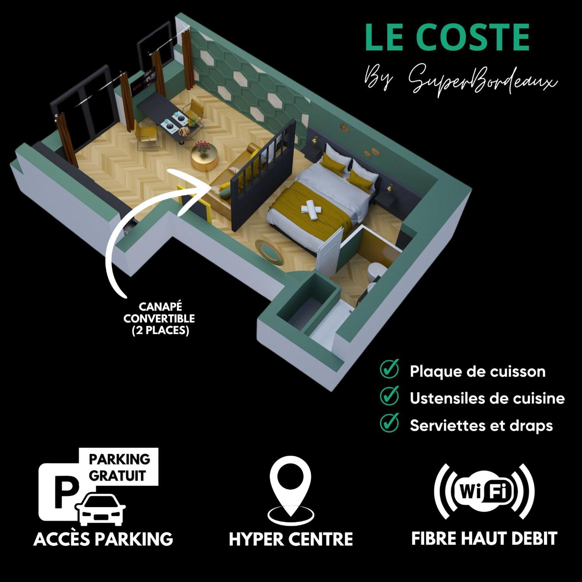 Free Parking - Self Checkin - Wifi - Netflix - City Center - Le Coste By Superbordeaux Exterior foto